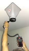 luftmengde måling av ventilalasjonsanlegg enebolig